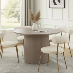 OHS Madison Ribbed Dining Table - Natural - thumbnail 2