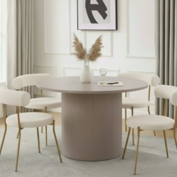 OHS Madison Ribbed Dining Table - Natural - thumbnail 1