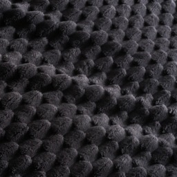 OHS Waffle Fleece Duvet Cover Set, Charcoal - King - thumbnail 4