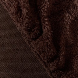 OHS Teddy Fleece Fitted Sheet, Coffee - Double - thumbnail 4