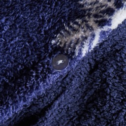 OHS Snowflake Teddy Duvet Set, Navy - Double - thumbnail 5