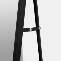 OHS Rounded Full Length Free Standing Mirror, Black - 160cm - thumbnail 5