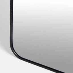 OHS Rounded Full Length Free Standing Mirror, Black - 160cm - thumbnail 3