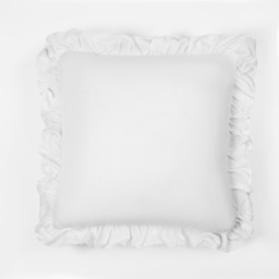 OHS Frill Cushion Cover, White - 45 x 45cm - thumbnail 2