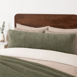 OHS Teddy Bolster Pillow - Woodland  Green - thumbnail 1