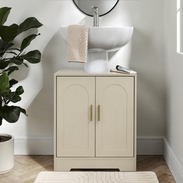 OHS Arched Under Sink Unit - Stone - image 1