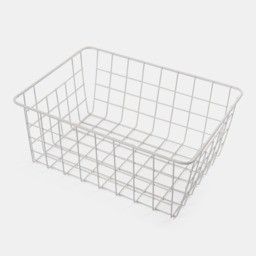 OHS Multipurpose Metal Wire Storage Basket - White - thumbnail 5