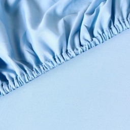 OHS Plain Dyed Fitted Sheet, Dusky Blue - King - thumbnail 3