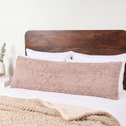 OHS Cable Knit Bolster Pillow - Natural