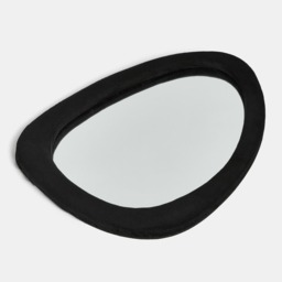 OHS Matte Velvet Irregular Mirror - Black - thumbnail 3