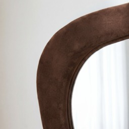 OHS Matte Velvet Irregular Mirror - Chocolate - thumbnail 2