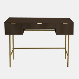 OHS Ribbed Dressing Table - Coffee - thumbnail 2