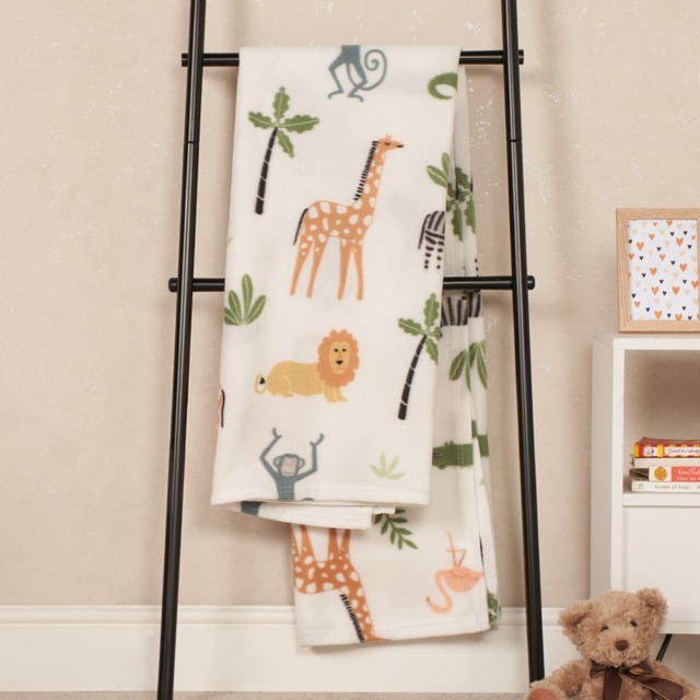 OHS Safari Fleece Throw - Cream - image 1