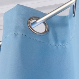 OHS Eyelet Blackout Curtains - Dusky Blue - 66 x 54in - thumbnail 3
