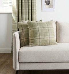 OHS Woven Check Cushion Covers - Sage