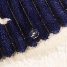 OHS Cosy Stag Ribbed Fleece Duvet Set, Navy - King - thumbnail 3