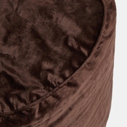 OHS Matte Velvet Footstool - Chocolate - thumbnail 3