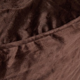 OHS Matte Velvet Footstool - Chocolate - thumbnail 4