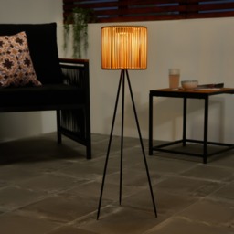 OHS Solar Rattan Floor Lamp - Natural - thumbnail 5