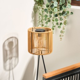 OHS Solar Rattan Floor Lamp - Natural - thumbnail 2