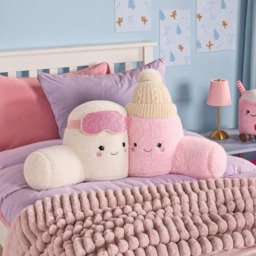 OHS Cotton & Candy The Winter Marshmallow Cuddle Cushion - Pink/White