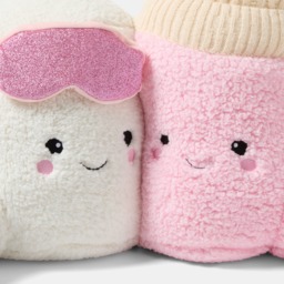 OHS Cotton & Candy The Winter Marshmallow Cuddle Cushion - Pink/White - thumbnail 5