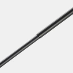 OHS Extendable Wooden Trumpet Curtain Pole - Black/Natural - thumbnail 3