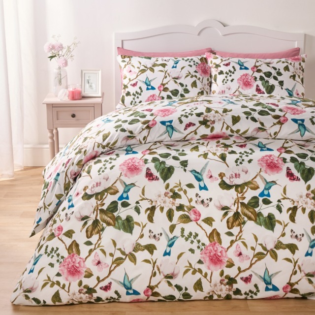 OHS Spring Blossoms Duvet Cover Set, Multi - Double - image 1
