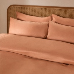 OHS Plain Duvet Cover Set, Toffee - King - thumbnail 2