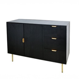 OHS Ribbed Sideboard - Black - thumbnail 4