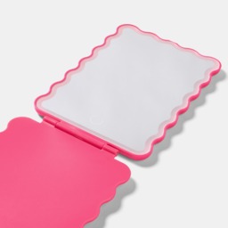 OHS LED Scallop Travel Mirror - Hot Pink - thumbnail 3