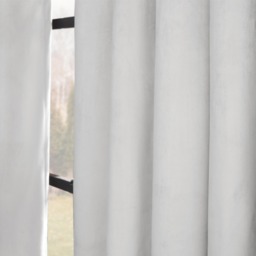 "OHS Thermal Velvet Curtains, Silver - 66 x 90""" - thumbnail 3