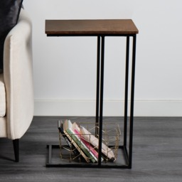 OHS C Shape Side Table - Medium Wood - thumbnail 2