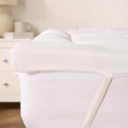 OHS Luxury Deep Fill Mattress Topper, White - Single - thumbnail 2