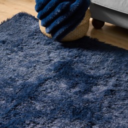 OHS Fluffy Rug, Navy - 160 x 230cm - thumbnail 2