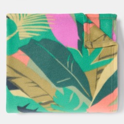 OHS Palm Print Fleece Throw - Green - thumbnail 5