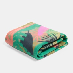 OHS Palm Print Fleece Throw - Green - thumbnail 4