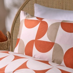 OHS Moroccan Abstract Duvet Cover Set, Rust/Natural - Double - thumbnail 3