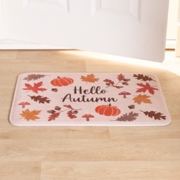 OHS Washable Cosy Autumn Printed Mat - Natural - thumbnail 1