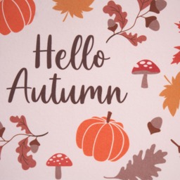 OHS Washable Cosy Autumn Printed Mat - Natural - thumbnail 3
