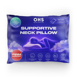 OHS Supportive Neck Pillow - White