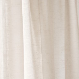 OHS Linen Look Slot Top Voile Curtains (Pair) - Ivory - thumbnail 5