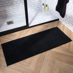 OHS Runner Noodle Bath Mat - Black - thumbnail 2