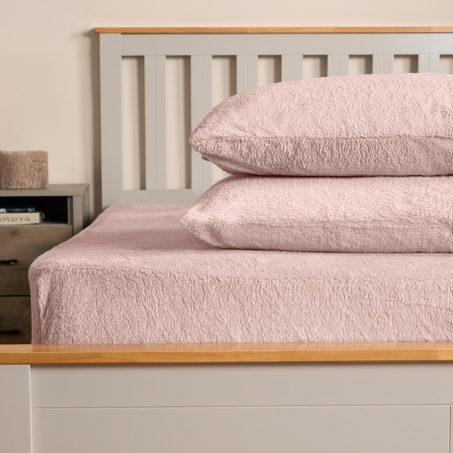 OHS Teddy Fleece Pillowcases - Blush - image 1