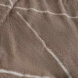OHS Diamond Check Teddy Fleece Duvet Cover Set, Natural - King - thumbnail 4