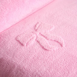 OHS Bows Tufted Teddy Fleece Duvet Cover Set, Pink - Single - thumbnail 3