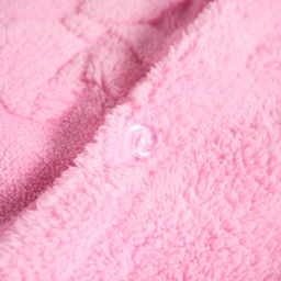 OHS Bows Tufted Teddy Fleece Duvet Cover Set, Pink - Single - thumbnail 5
