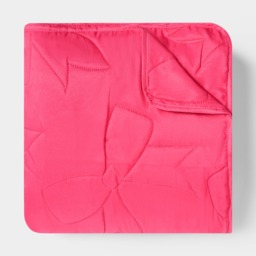 OHS Bow Print Quilted Throw, Hot Pink - 150 x 200cm - thumbnail 3