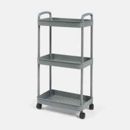 OHS 3 Layer Trolley Cart - Grey - thumbnail 3