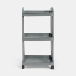 OHS 3 Layer Trolley Cart - Grey - thumbnail 4
